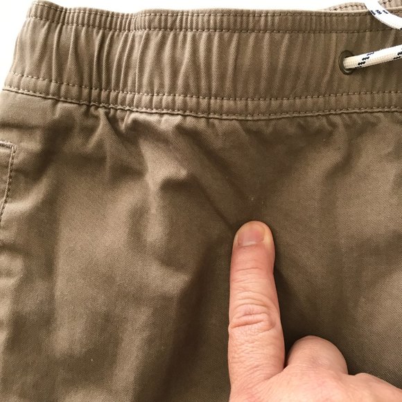 Reyn Spooner Khaki Pants Men Size Large Brown Tie Waist Mid Rise Straight Leg - Picture 13 of 16